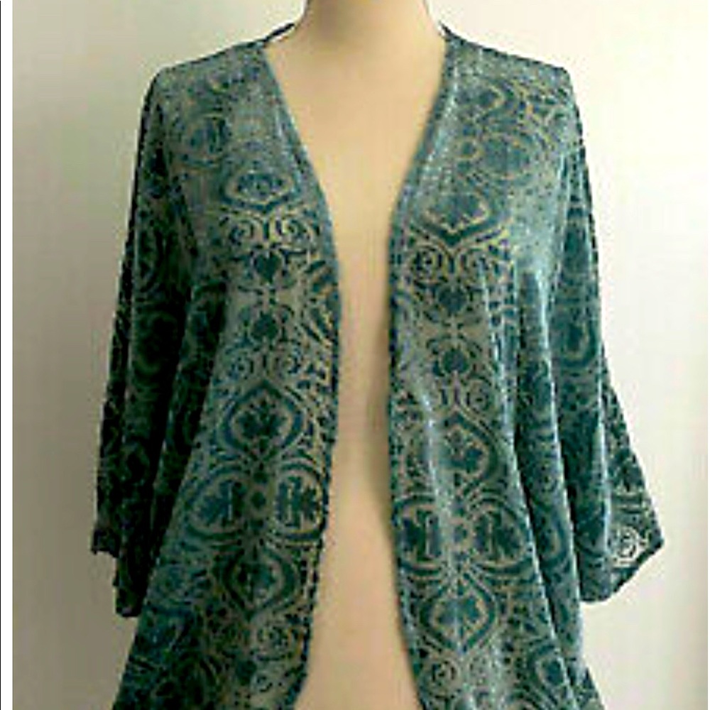 Krazy Kat velvet burnout kimono